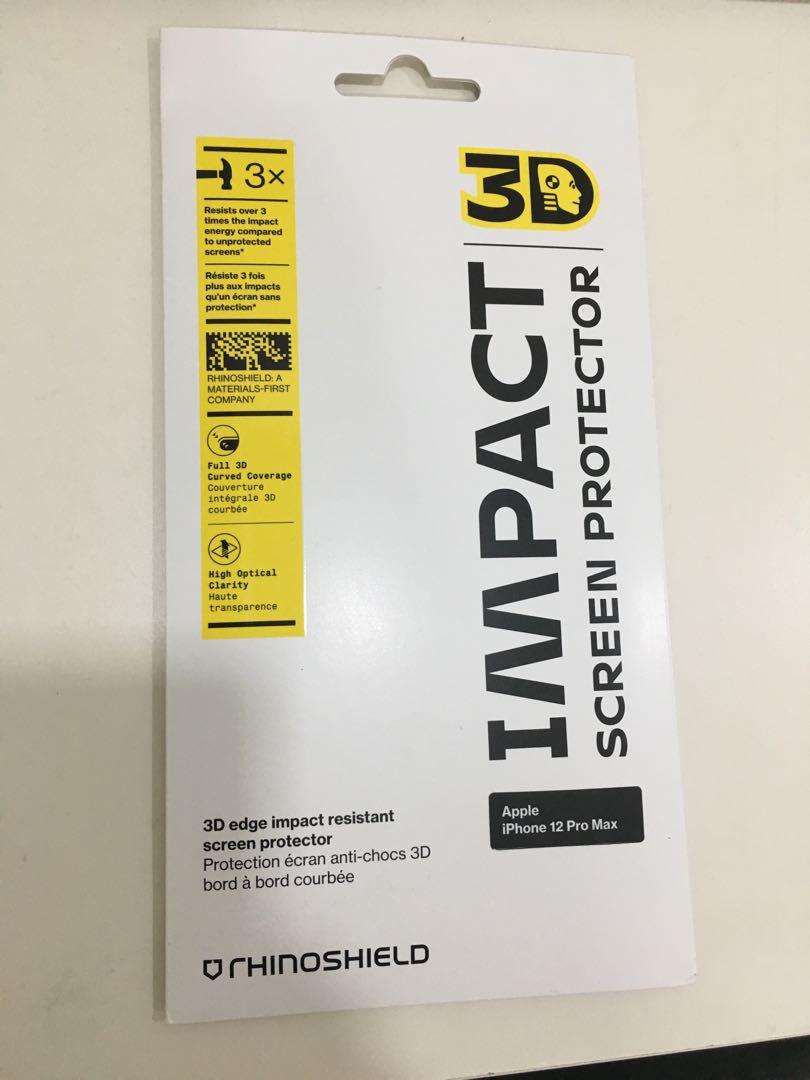 rhinoshield 3d impact screen protector iphone 12 pro max