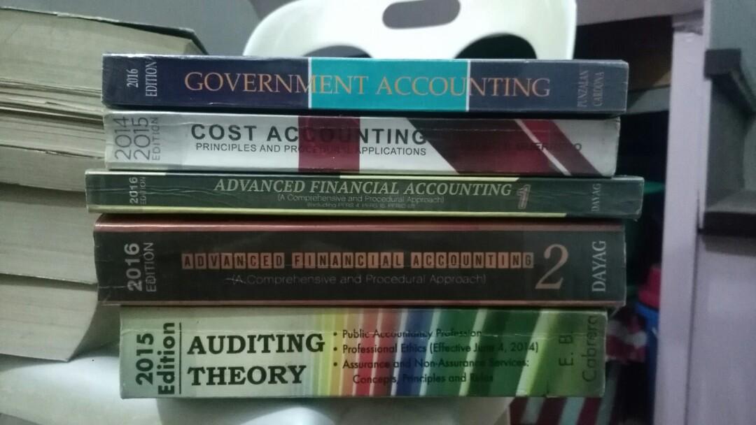 Accounting (Dayag, Guerrero, Cabrera) (Category: Textbooks) located in Cabuyao City. Submitted by cy_127 (Listing ID 1055059134, Image 1). Description: 400 all books 150 each 2016 Advance Financial Accounting 1 (sold) 2016 Advance Financial Accounting 2 (sold) 2016 Government Accounting 2015 Cost Accounting 2015 Auditing Theory.