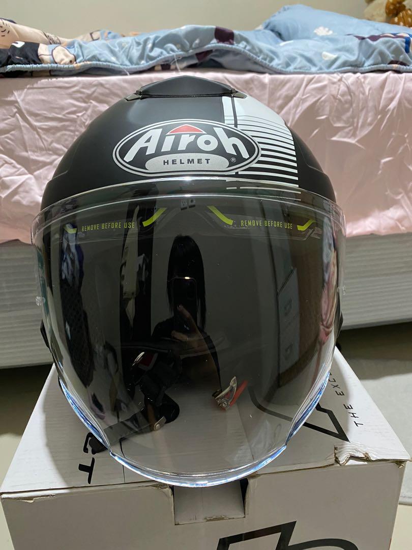 Airoh Hunter Helmet Half Face XXL Motor di Carousell