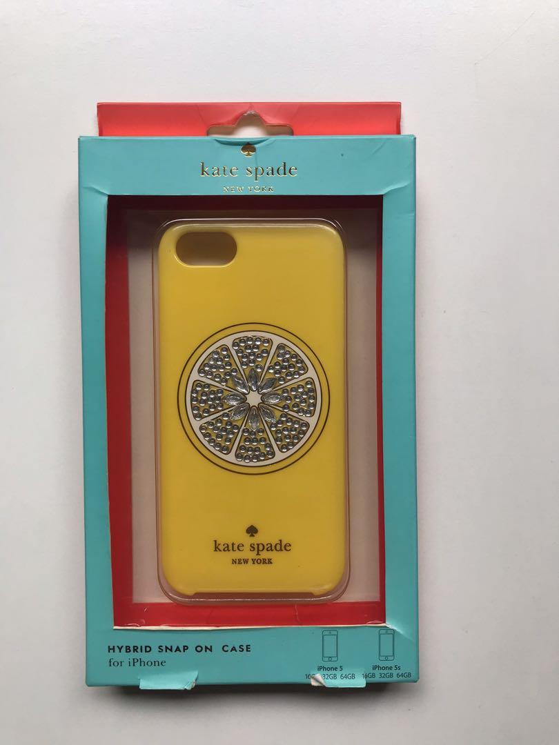 FREE Authentic Kate Spade Iphone 5/5s Lemon Casing hard case phone case,  Mobile Phones & Gadgets, Mobile & Gadget Accessories, Cases & Covers on  Carousell
