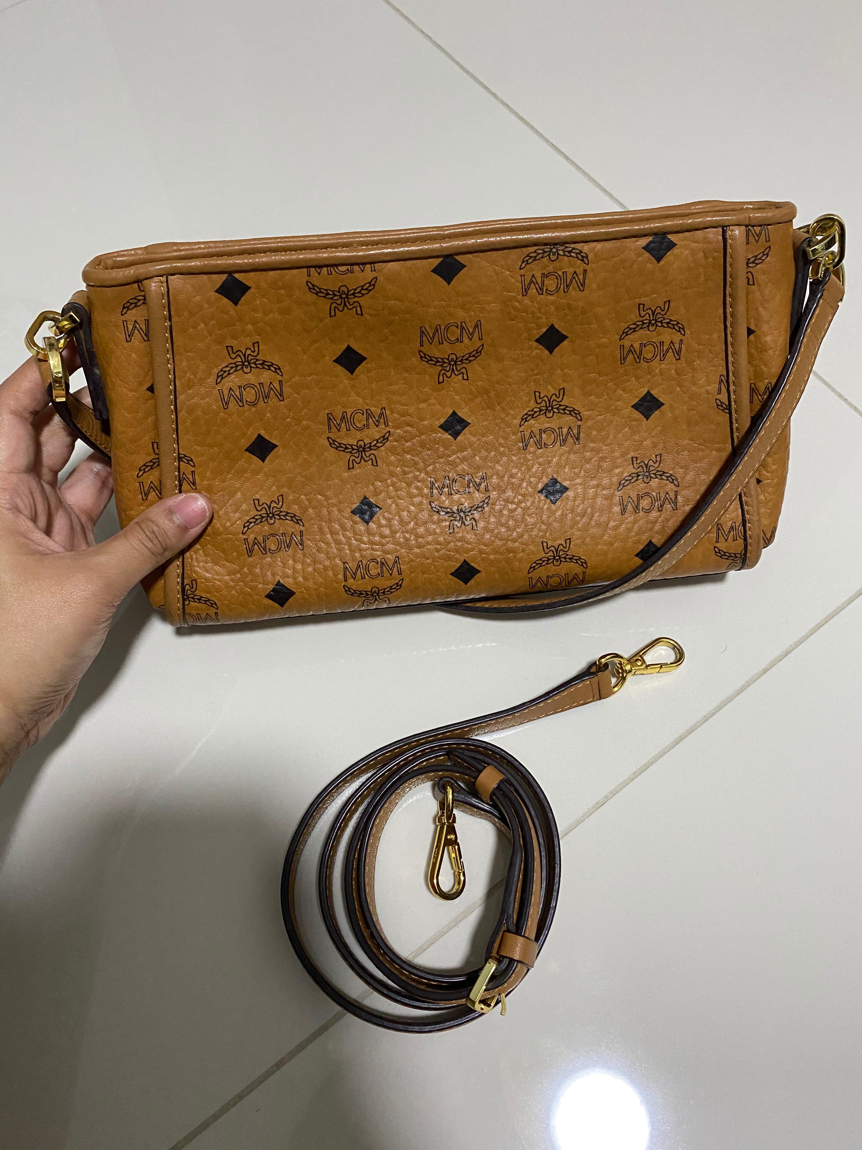 Mcm visetos shoulder hotsell bag