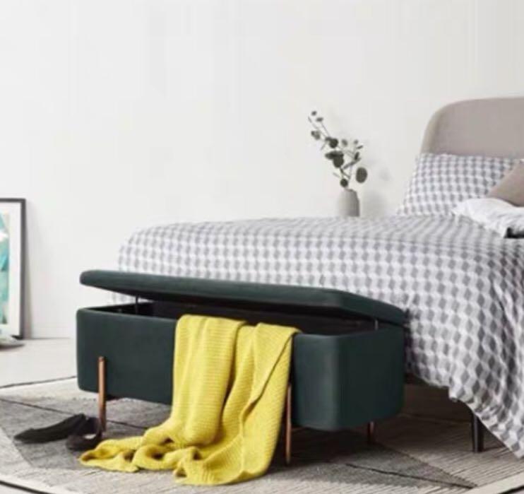 Bench Minimalist Storage bench Deep Storage, Furniture, Tables & Chairs