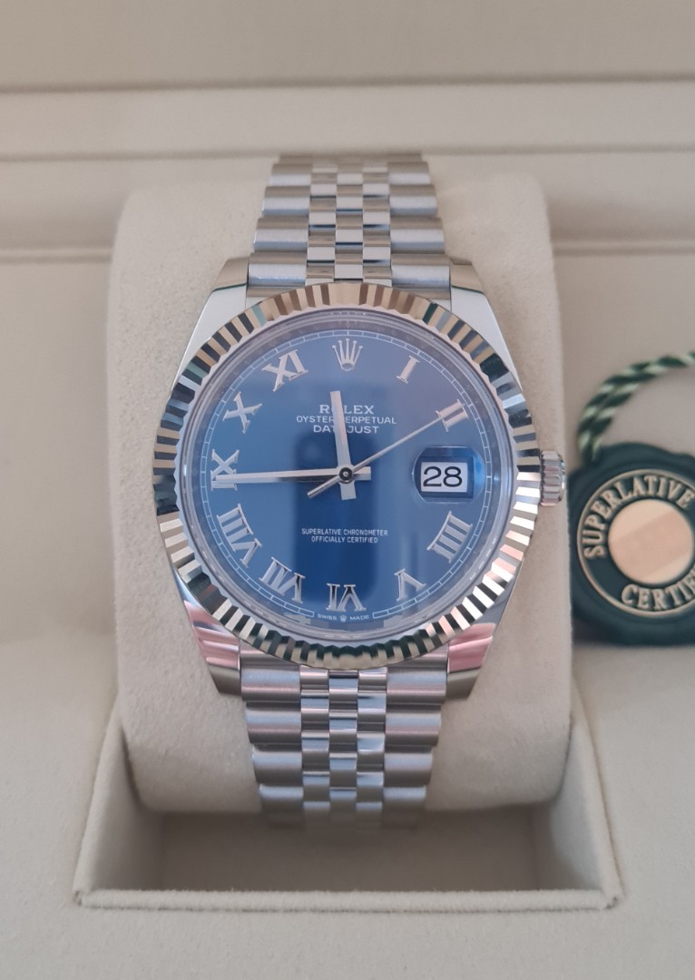 Datejust 41 azzurro blue hot sale