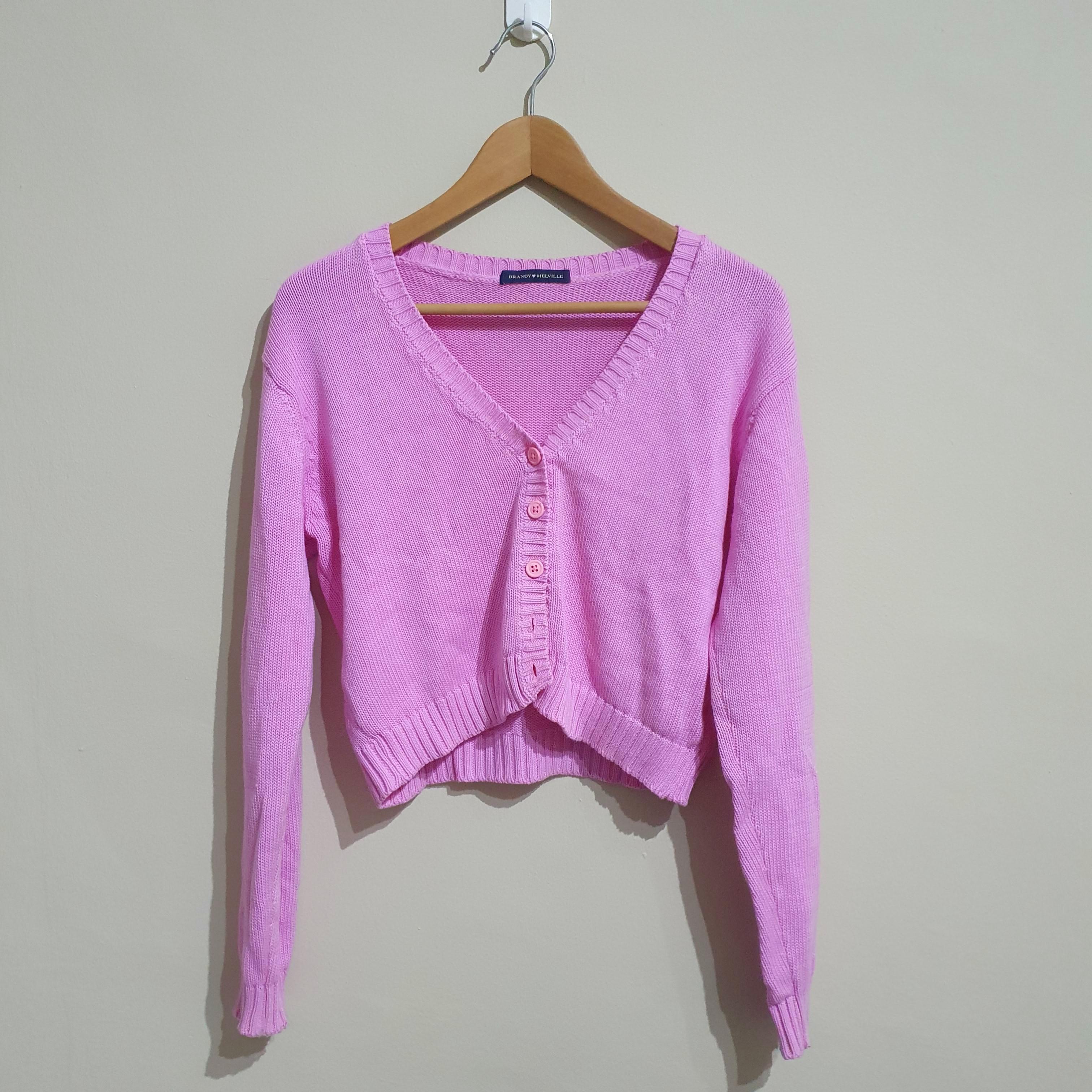 Brandy melville 2024 billie sweater pink