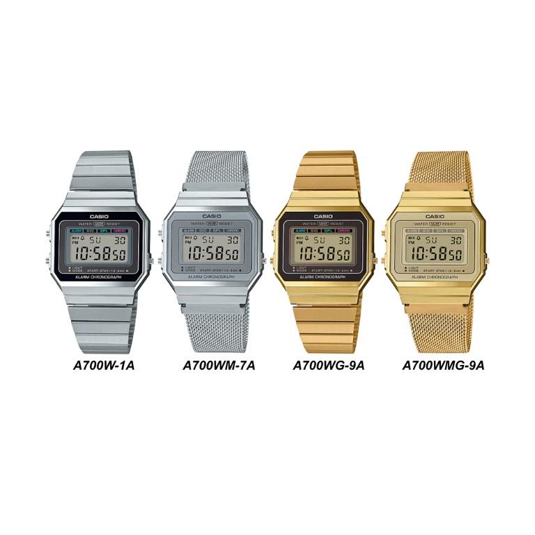 Casio Vintage Digital Watch A700W Series Mobile Phones