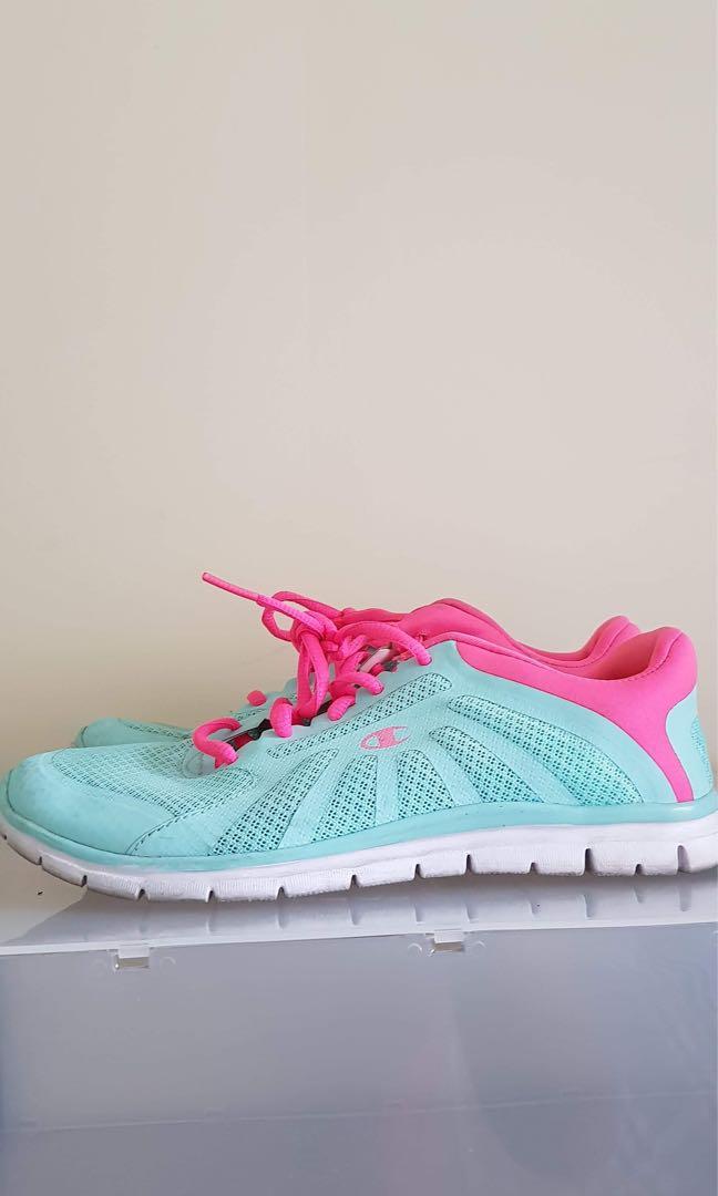 Champion shoes clearance pink and blue