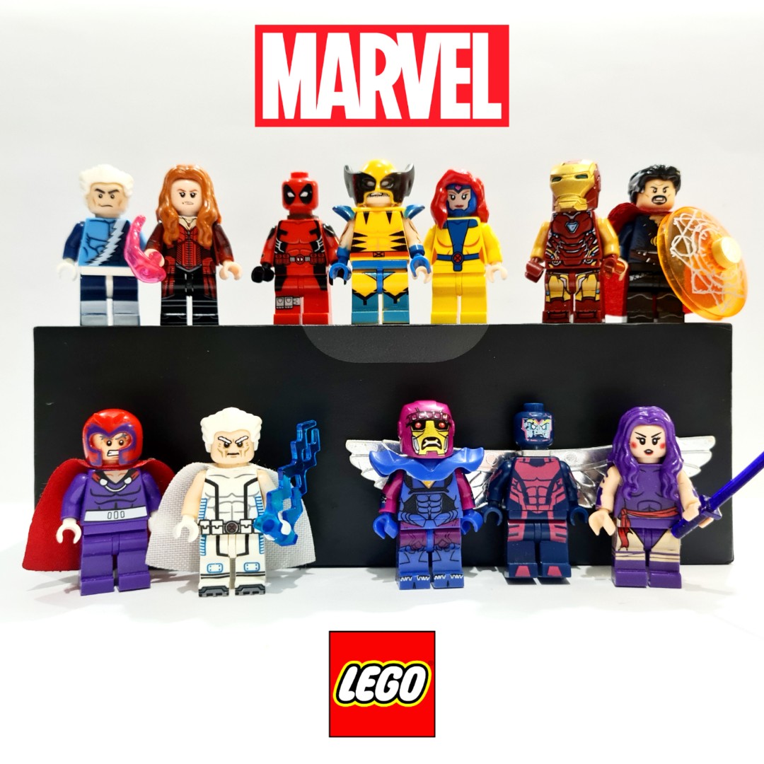 Character Lego: Marvel Series (Avengers, Xmen, Magneto, Iron Man, Scarlet Witch, Wolverine, etc.), Hobbies Toys, Toys & Games Carousell