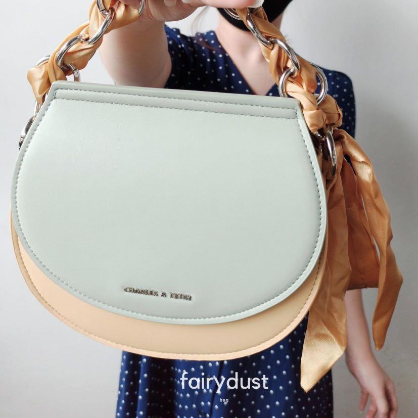 Satin scarf semi circle bag outlet