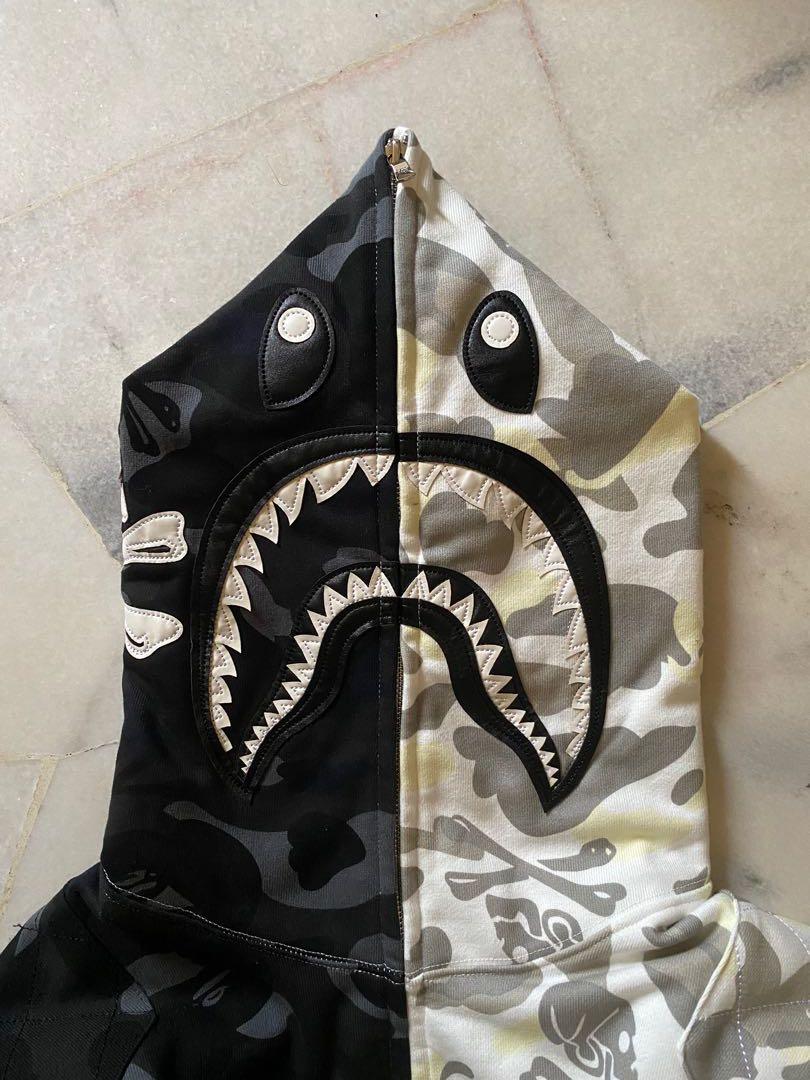 COPY Bape x Nbhd Shark Hoodie, Men's Fashion, Tops u0026 Sets, Hoodies on  Carousell