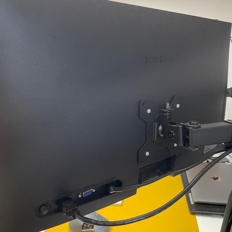 Dual Samsung S24R35X Monitor with stand, Computers & Tech, Parts ...
