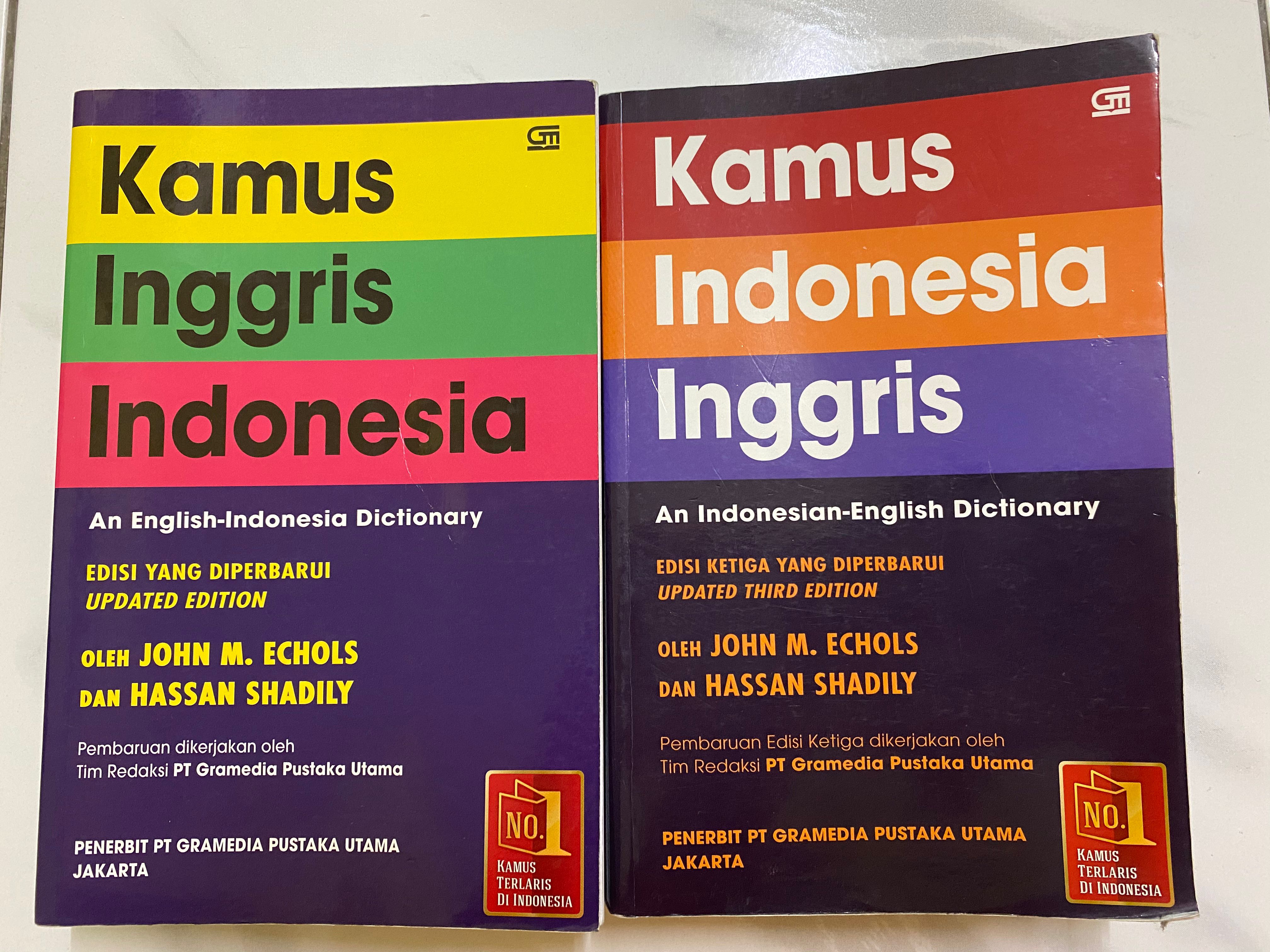 Indonesia Dictionary English Indonesian Dictionary And Vice Versa Kamus Inggris Indonesia Good For Nus Bahasa Indo Track Hobbies Toys Books Magazines Assessment Books On Carousell