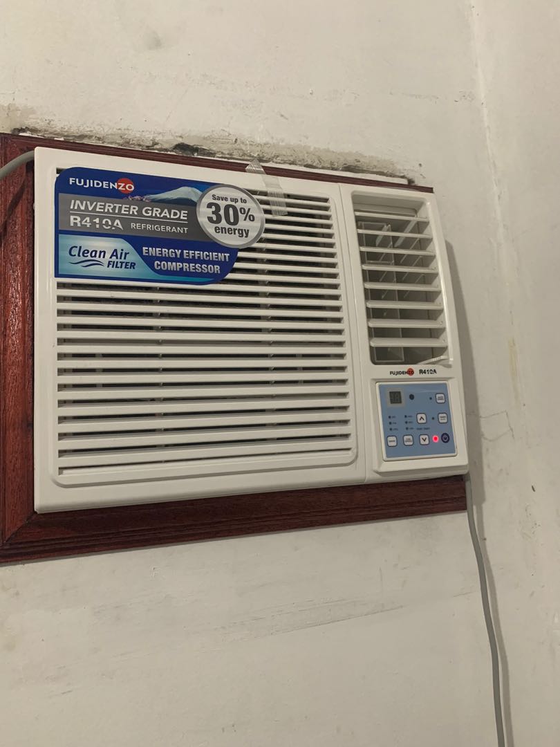 Fujidenzo Inverter Grade window type 1HP, TV & Home Appliances, Air ...
