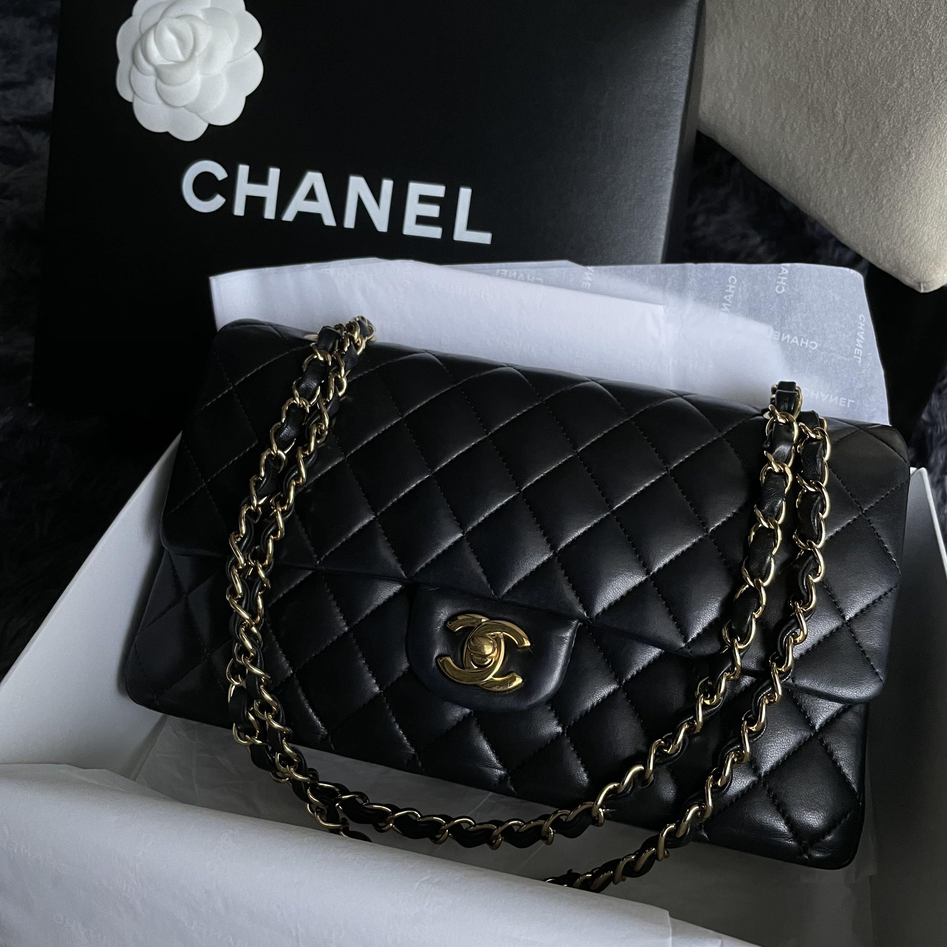 SALE! 23A CHANEL CLASSIC MEDIUM FLAP IN BEIGE GHW, Luxury, Bags