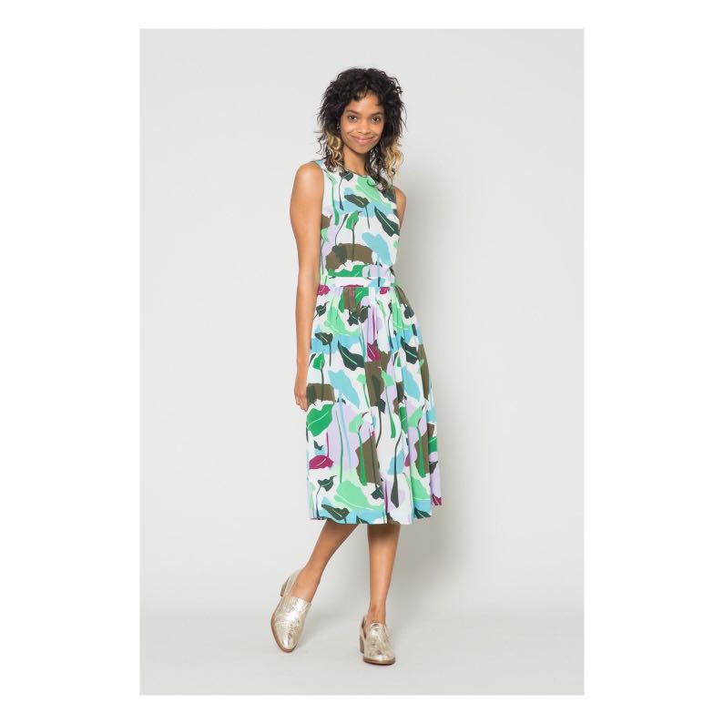 GORMAN Philodendron Silk Dress Women s Fashion Dresses Sets