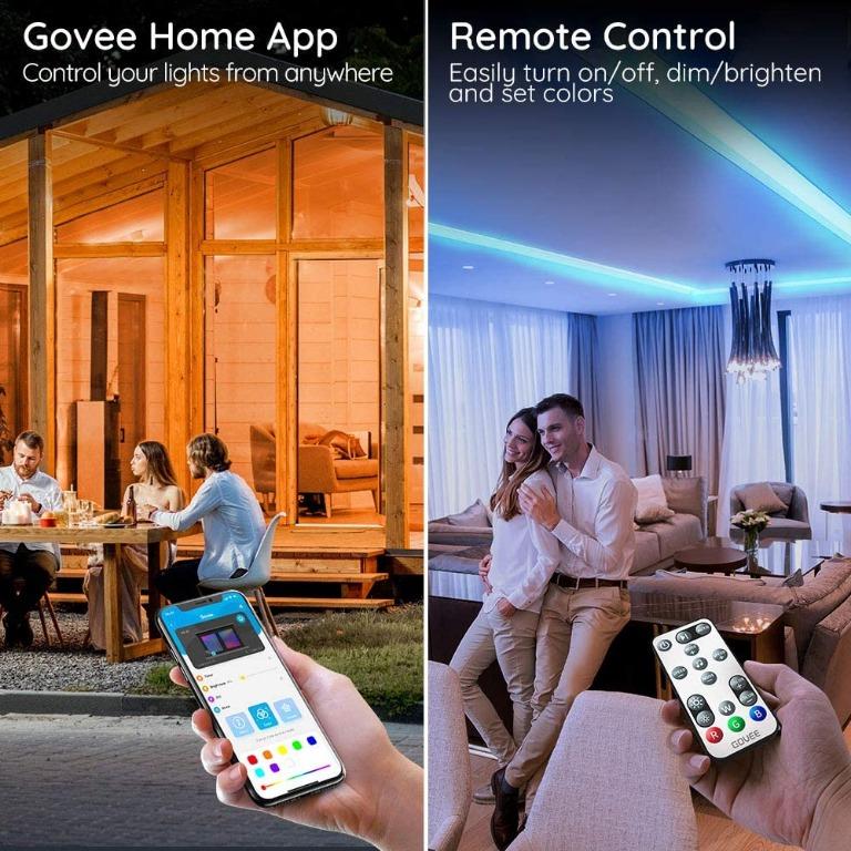 APP Govee Alexa LED Strip Lights 5M Smart WiFi LED Strip Compatible with Alexa 