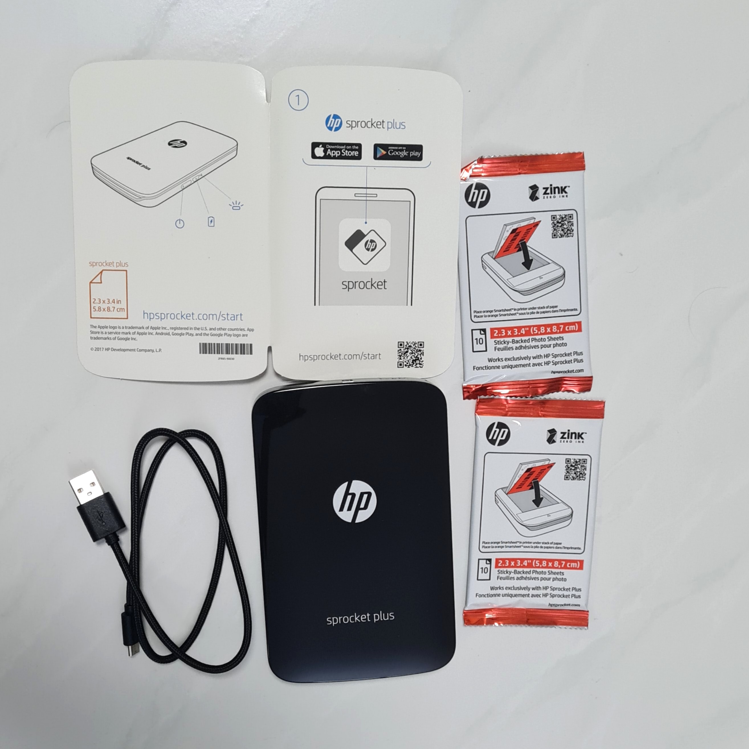 hp sprocket plus portable printer