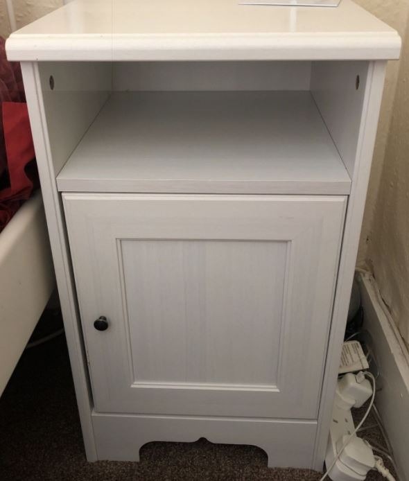 IKEA Aspelund Bedside table / 2 available, Furniture & Home