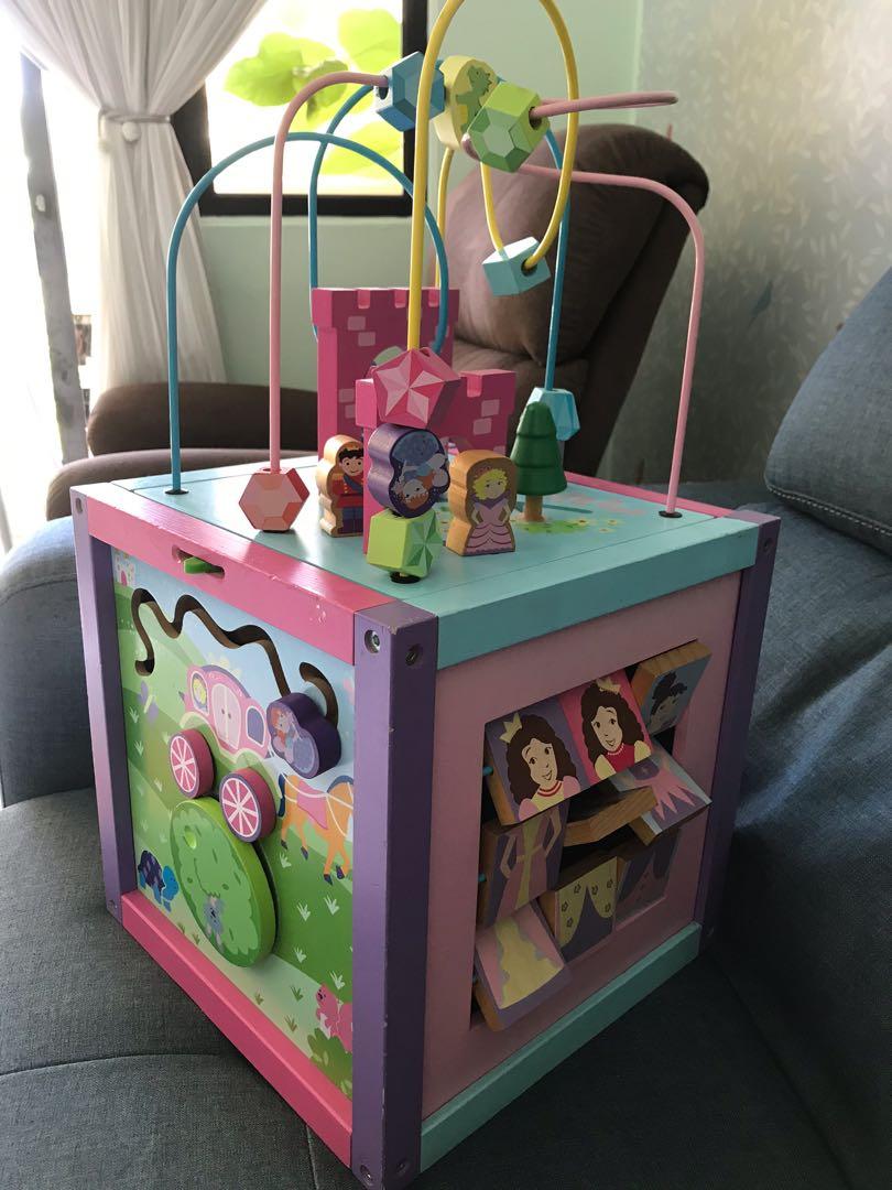Imaginarium wood 5 sided princess activity cube