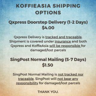 KoffieAsia Shipping Policy Notice