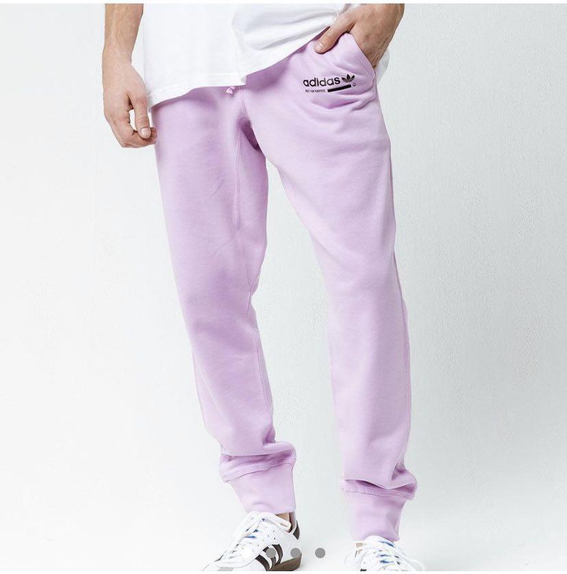 lilac adidas men unisex joggers Men s Fashion Activewear on Carousell