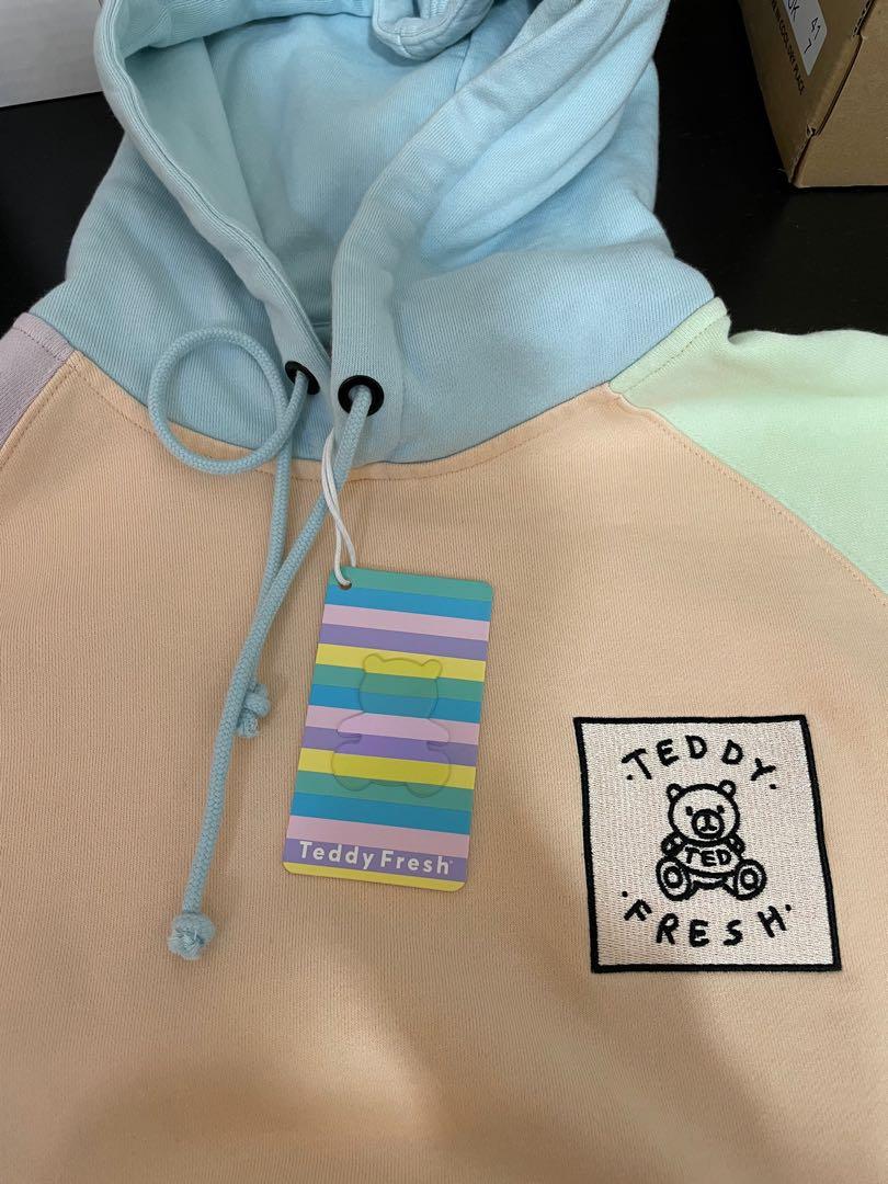 Pastel teddy hoodie hotsell