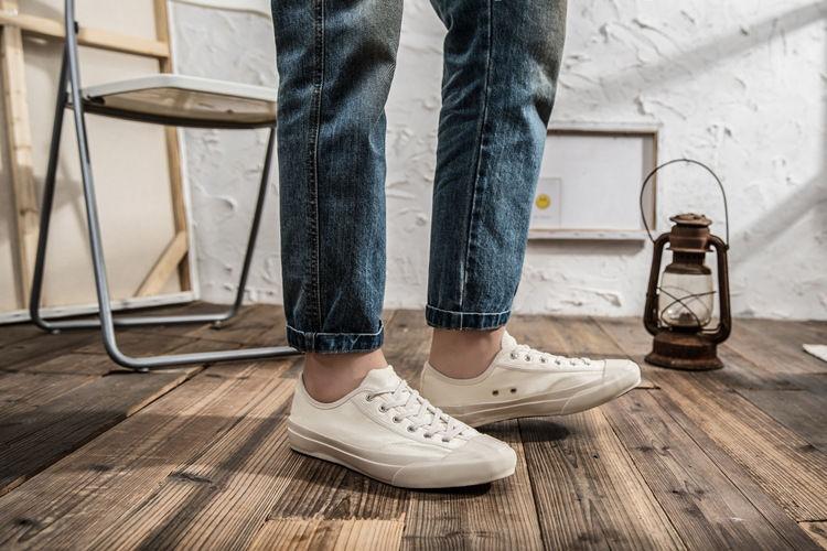Mens flat casual canvas shoes on sale