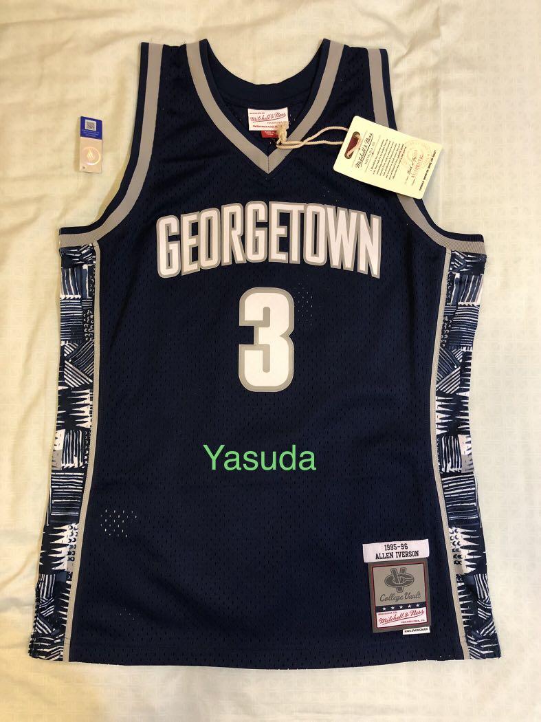 Mitchell Ness NCAA Swingman Jersey Georgetown 1995 Allen Iverson Chrome XL