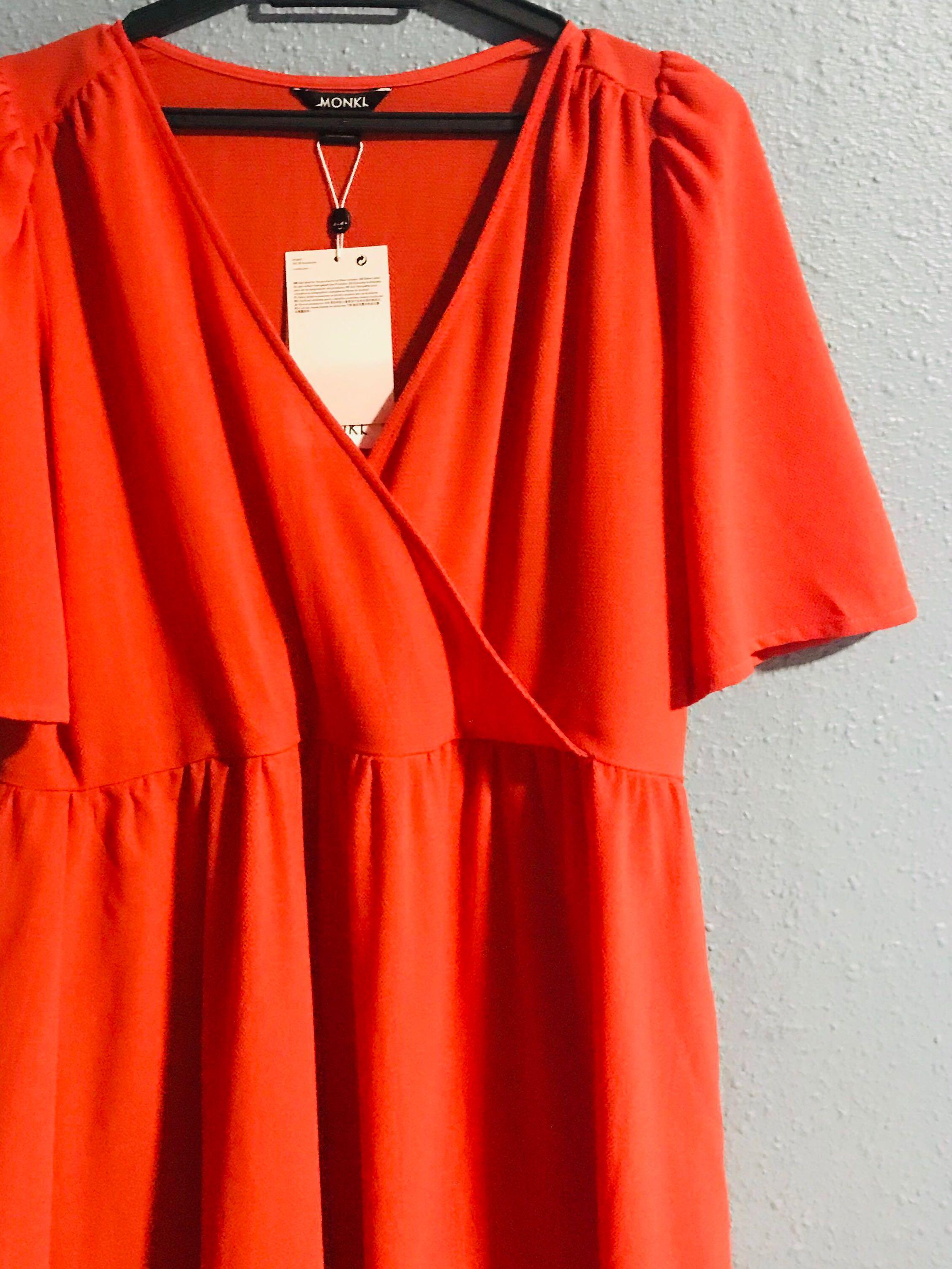 Monki orange dress sale