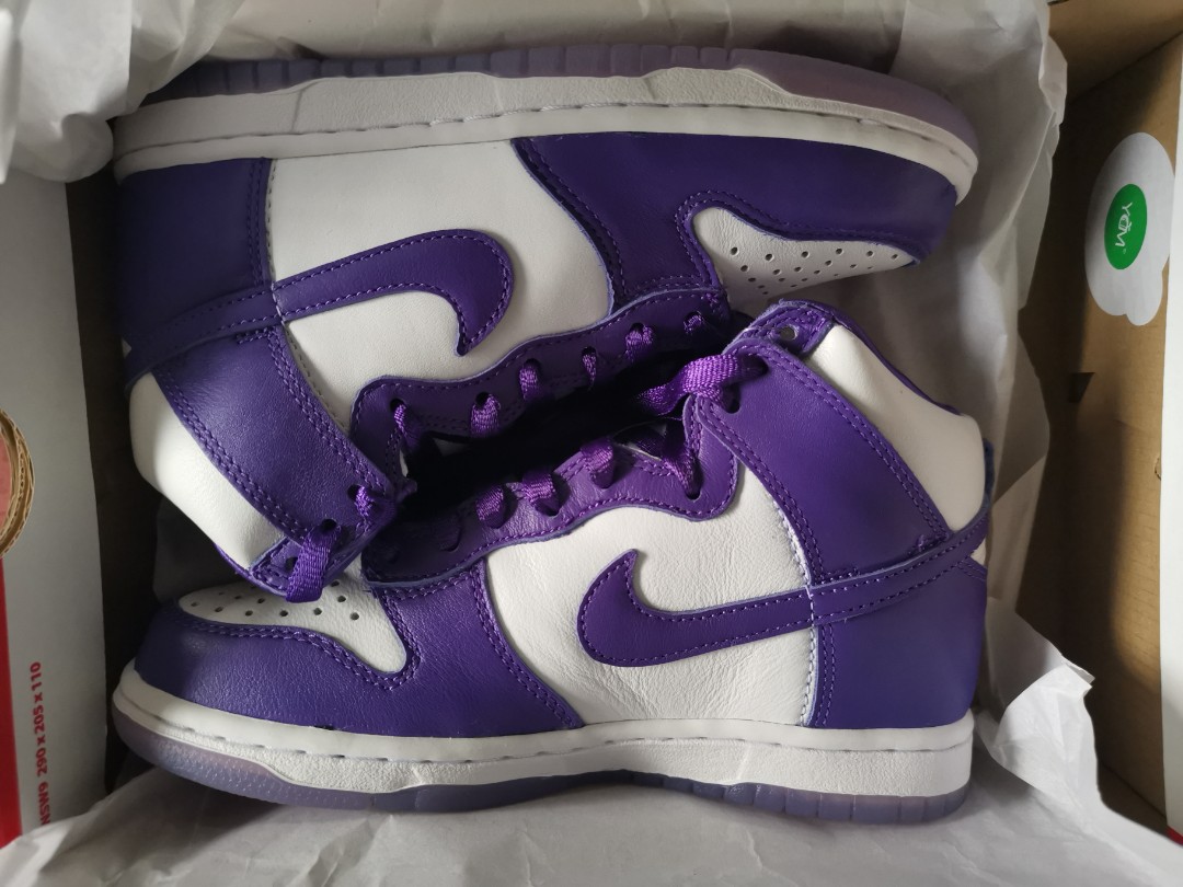 nike dunk high purple