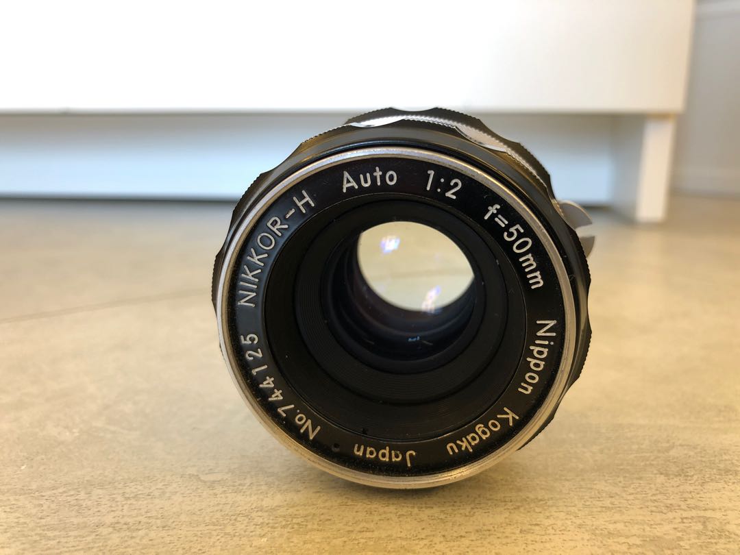 Nikon Nikkor H Auto 50mm F2 Lens, 攝影器材, 鏡頭及裝備- Carousell