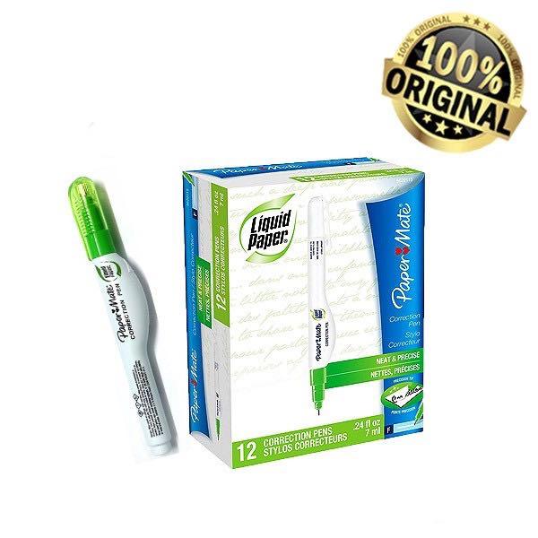 Paper Mate Liquid Paper Correction Pen 1mm 7ml, Hobbies & Toys