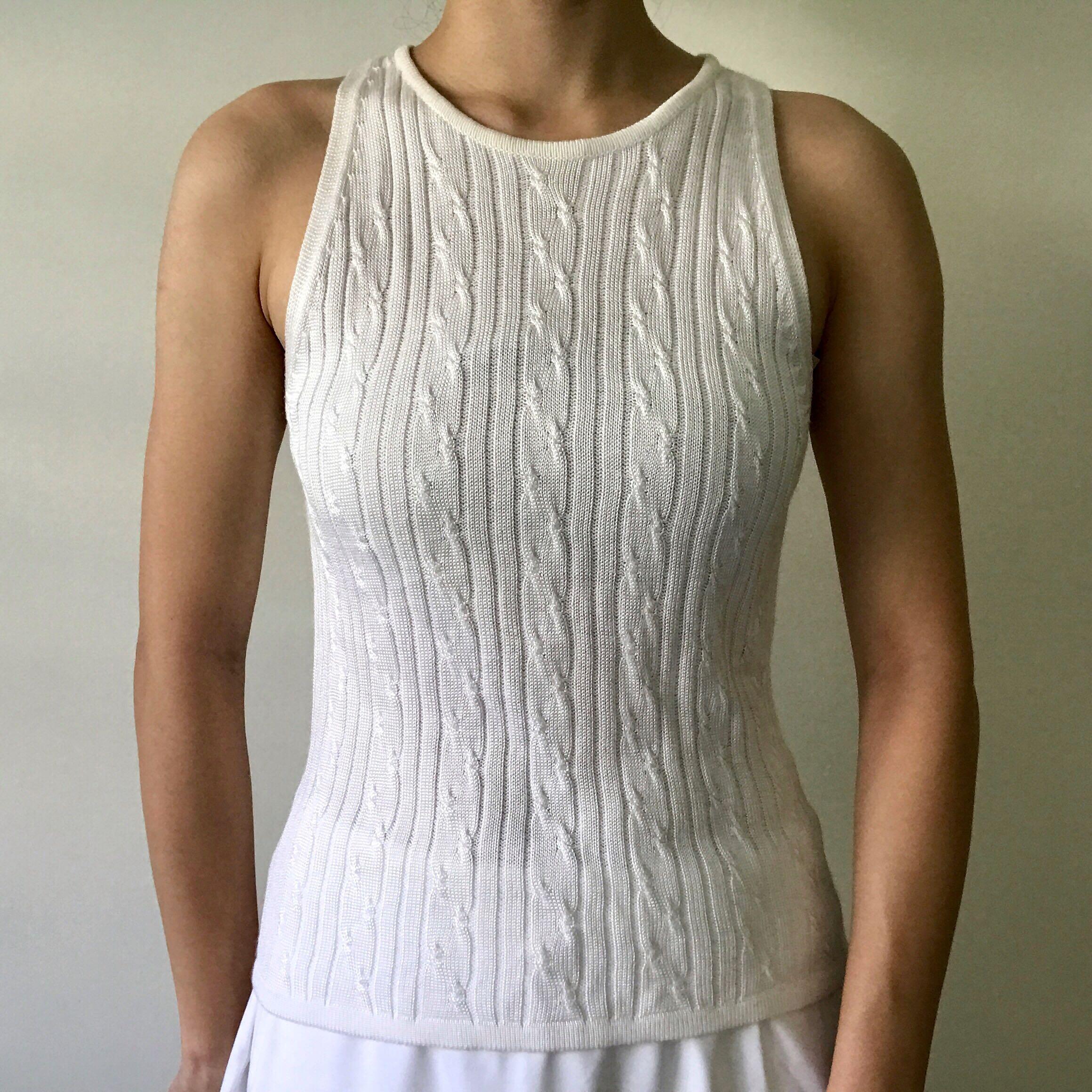 Principles Cream Knit Top, Women's Fashion, Tops, Other Tops on Carousell