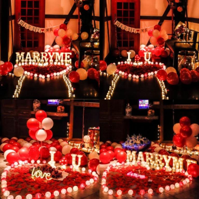 Proposal Balloon Proposal Decoration Marry Me Marriage Proposal Decoration Set Surprise Will You Marry Me Balloons Light Design Craft Others On Carousell Unopiù outdoor proposals to warm up your outdoor space. proposal balloon proposal decoration