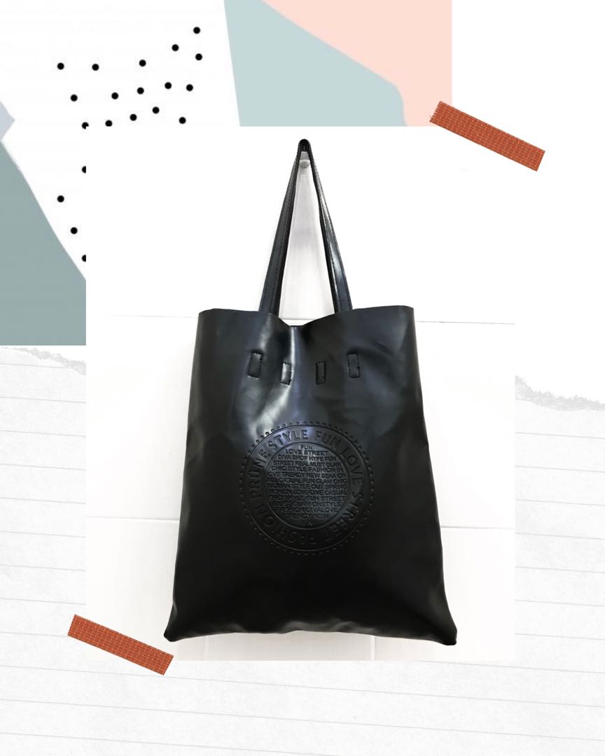 Prune Original Tote Bag Black PL, Fesyen Wanita, Tas & Dompet di Carousell
