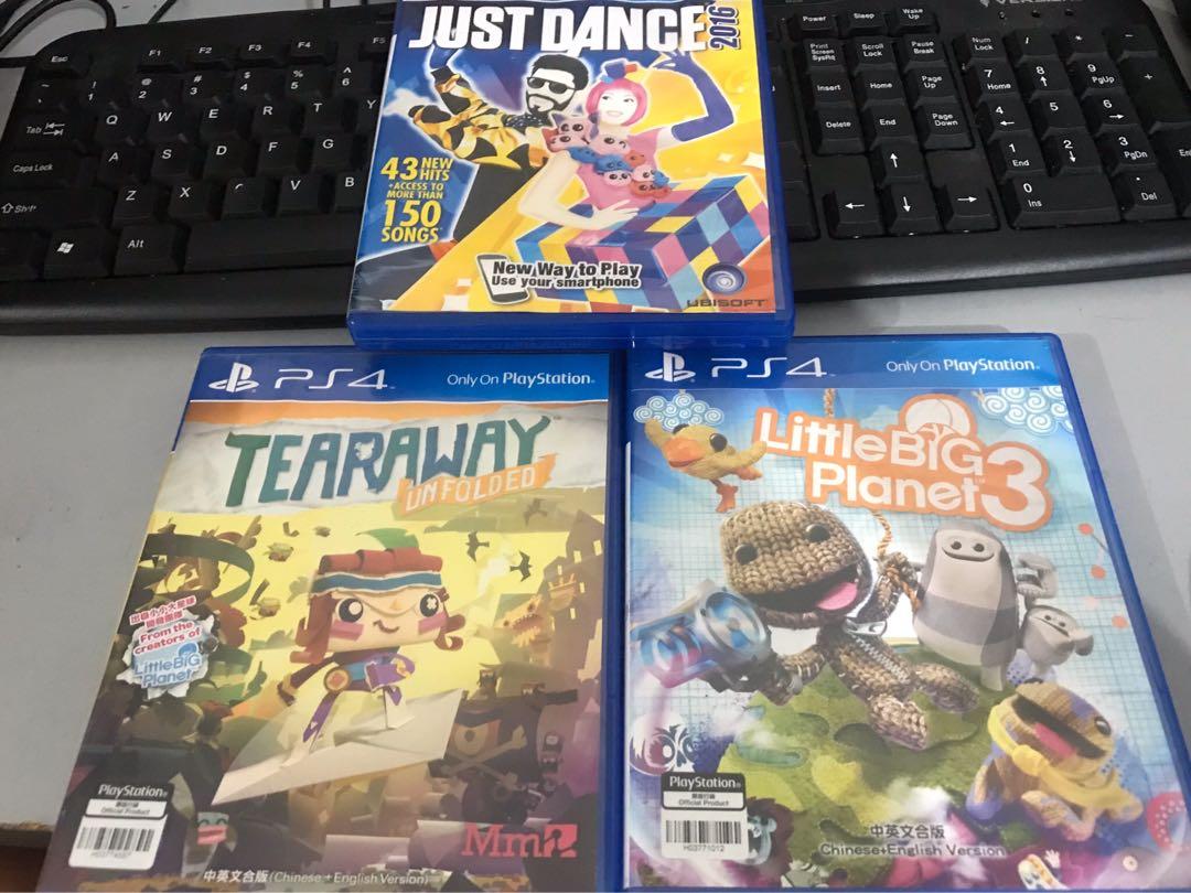 PS4 games (Category: PlayStation) located in Bulacan. Submitted by practicalself (Listing ID 1054929172, Image 1). Description: 3 for 1000 Lahat gumagana Nabenta na ung PS4. .