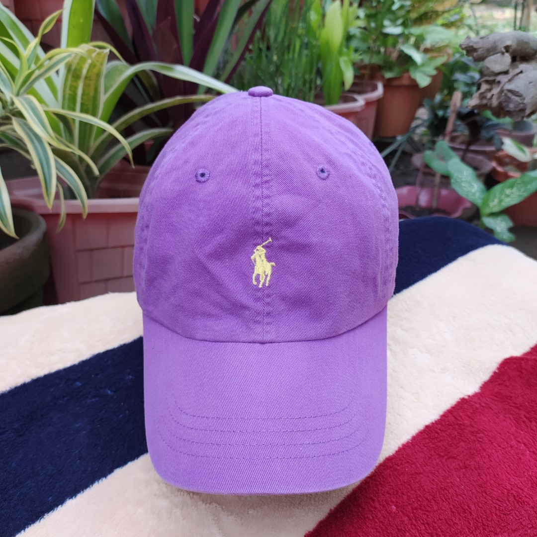 Ralph Lauren Dad Hat Leather Strap (Purple), Men's Fashion, Watches &  Accessories, Caps & Hats on Carousell