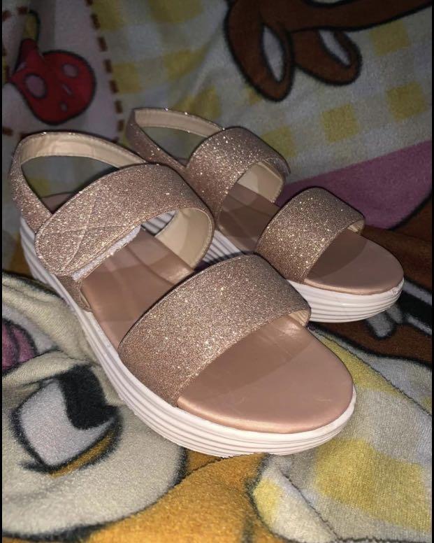rose gold footwear