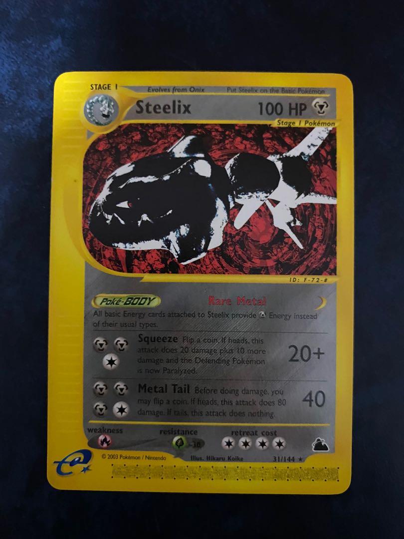 Steelix 31/144 Skyridge Rare Pokemon Card TCG, Hobbies & Toys, Toys & Games on Carousell Steelix 31/144 Skyridge Rare Pokemon Card TCG, Hobbies & Toys, Toys & Games on Carousell
