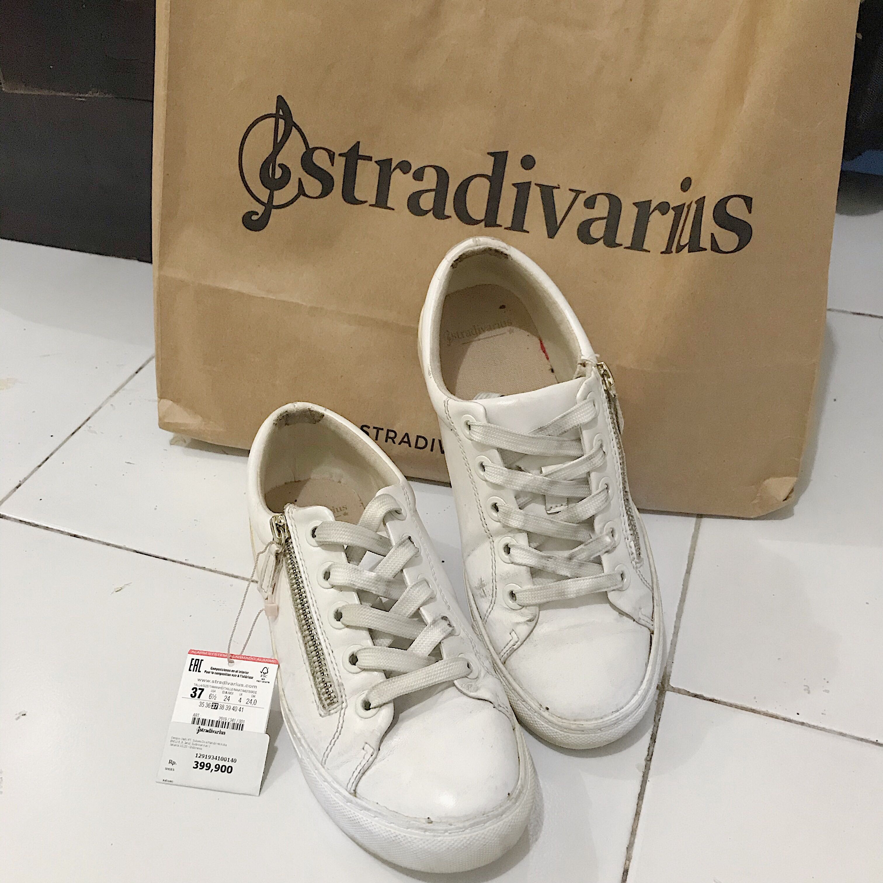 Stradivarius white shoes on sale