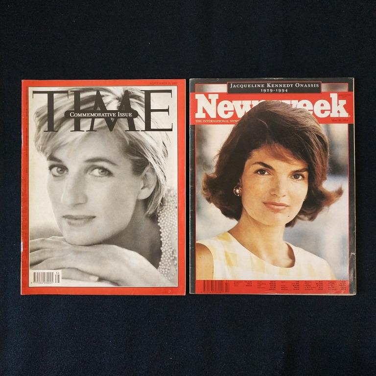 Take Both For Rm 40 Lot Sale Time Newsweek Magazines 1997 1994 Diana Jacqueline Kennedy Onassis Books Stationery Magazines Others On Carousell