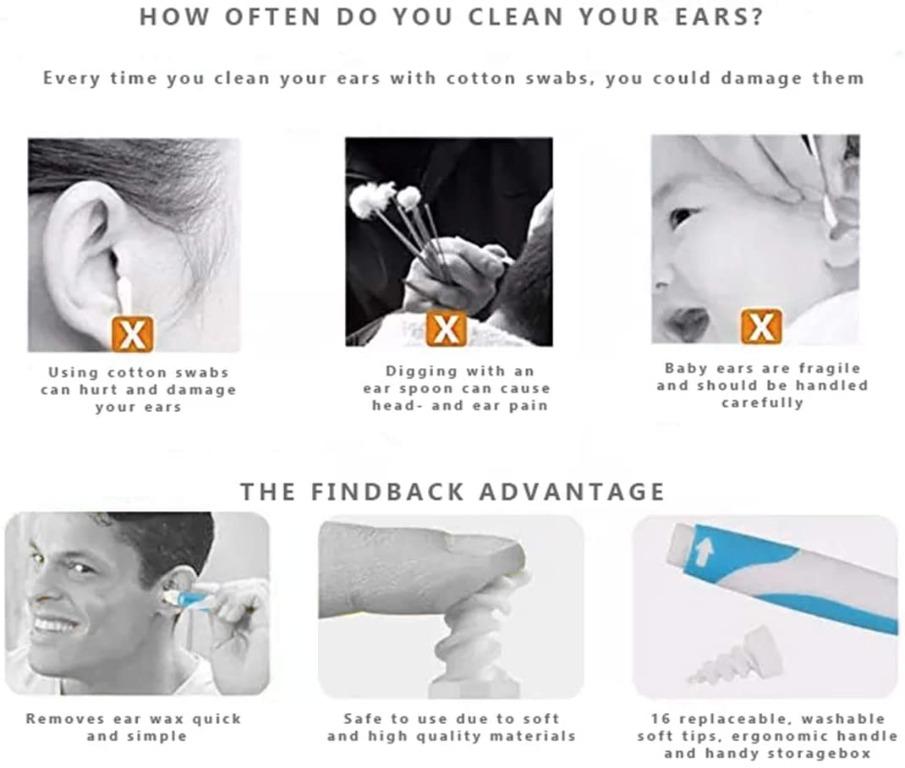 The Original Find Back Ear Wax Remover Tool Kit Q Grips Ear