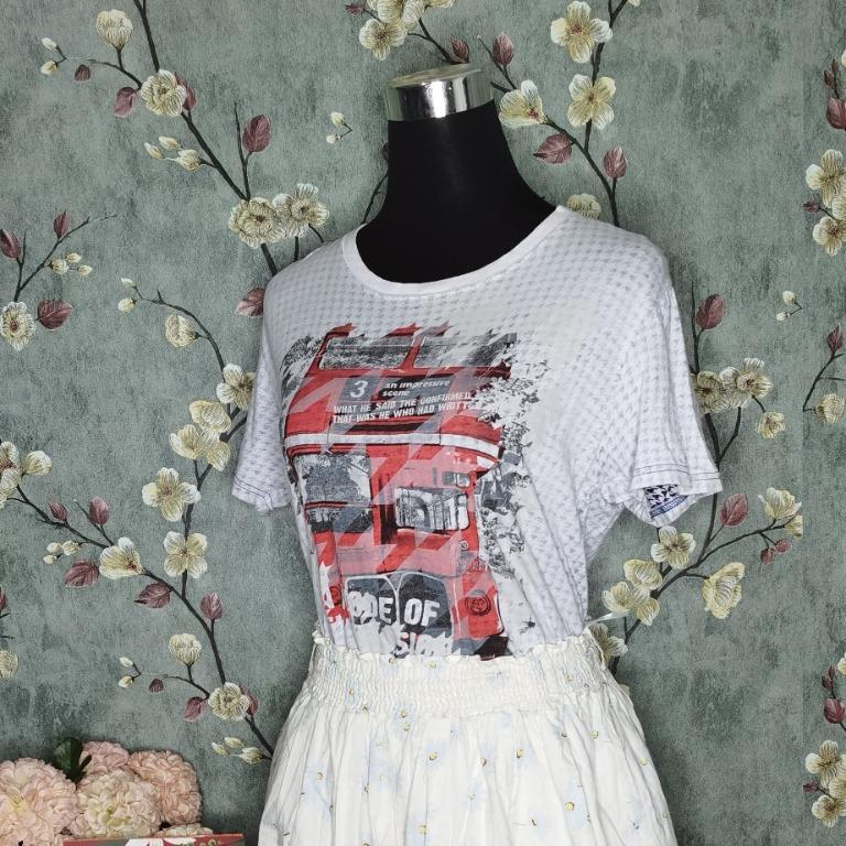 Tk Mixpice Printed Shirt Preloved Women S Fashion Clothes Tops On Carousell