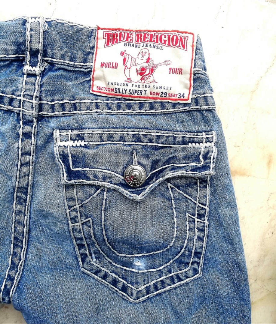 TRUE RELIGION Billy Super T Sz 29 Fit 