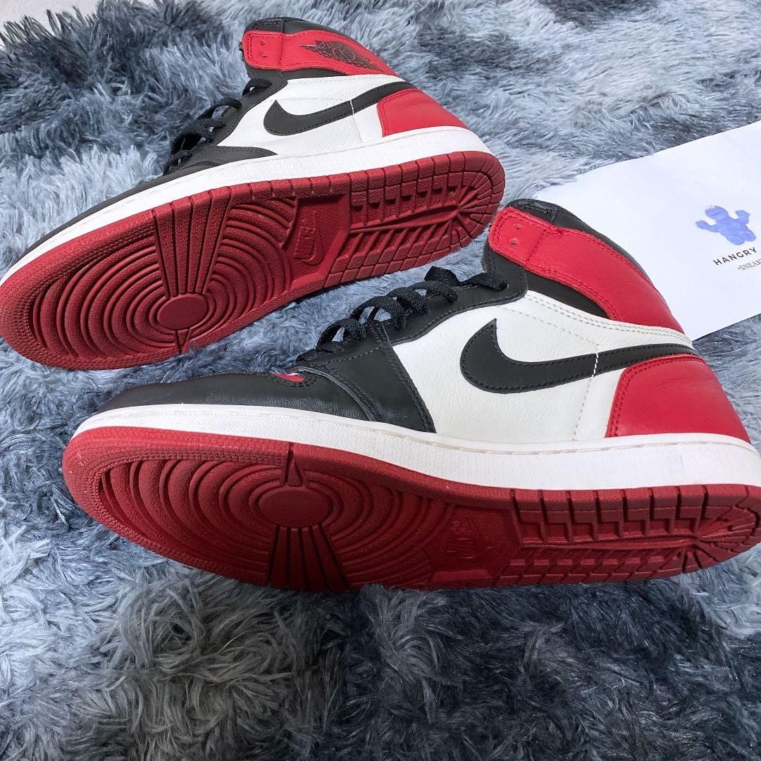Jordan 1 bred toe used clearance