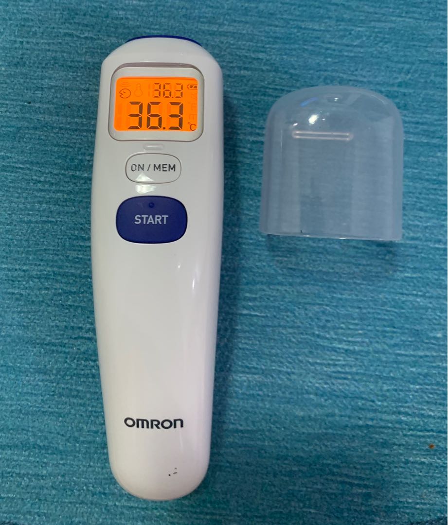 Used Omron Forehead Thermometer, Health & Nutrition, Thermometers on