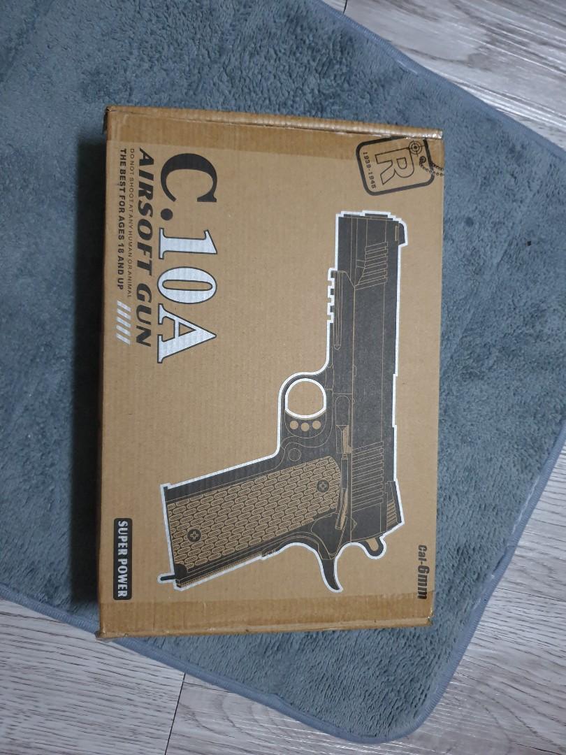 [USED]Airsoft springer pistol C10A, Hobbies & Toys, Toys & Games on