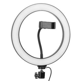 Vloggers Selfie Ring Light with Tripod Stand - 26cm