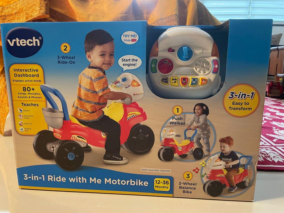 vtech 3 in 1 ride with me motorbike
