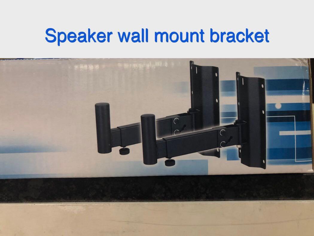 Wall mount speaker bracket (Category: Soundbars, Speakers & Amplifiers) located in Makati City. Submitted by sounddimension.475 (Listing ID 1019424280, Image 1). Description: •SPEAKER BRACKET •SPS-501 •WALL MOUNT TYPE • P 1,450.00 PAIR •BLACK METAL FINISH • BRAND NEW.