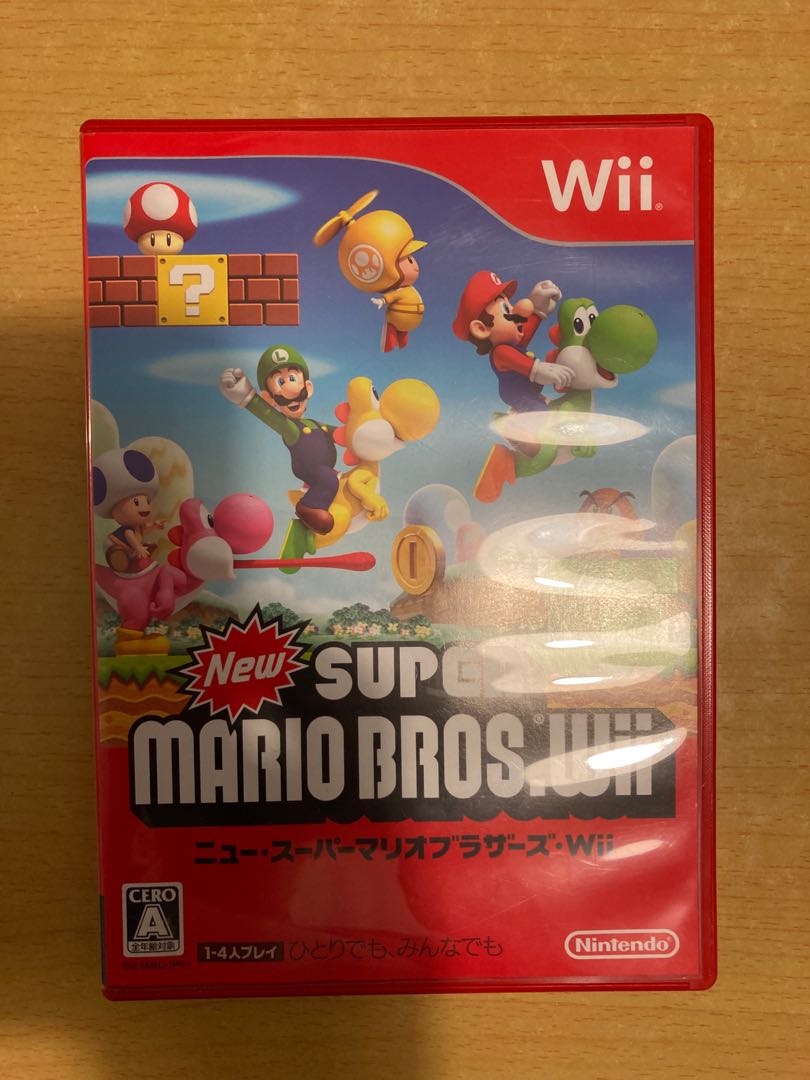 Wii 日本板super Mario Bros Wii 遊戲機 遊戲機遊戲 Carousell